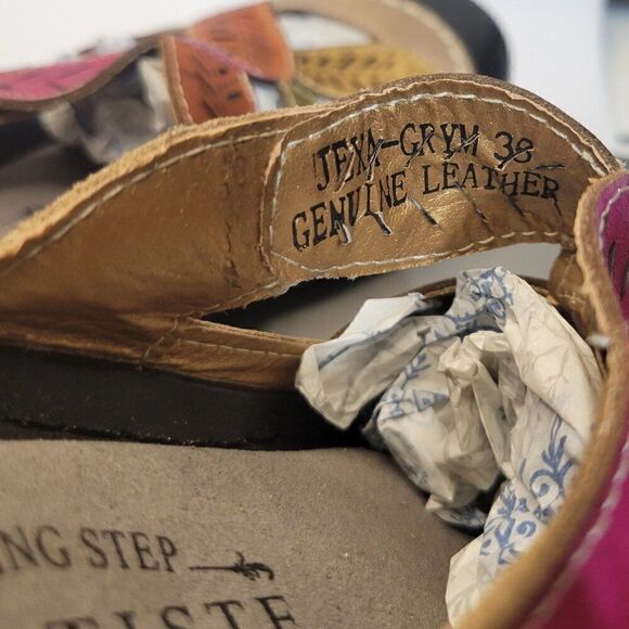 L'ARTISTE Jexa Grym Multi Colored Leather Clogs (Size 7) - Picture 7 of 9